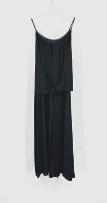 ELIE TAHARI dress knit jersey stretch scoop neck sleeveless lbd midi black M - Image 1 of 4