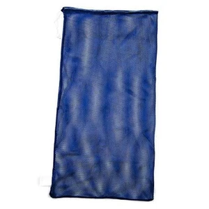 Mesh Equipment Bag – Heavy-Duty Nylon Drawstring Bag with Lock 24" x 48" Blue - Picture 1 of 8