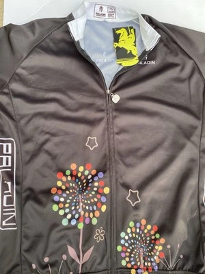 Paladin Cycling Bike Jersey Black Flower Womens Size XXL New - Image 1 of 4