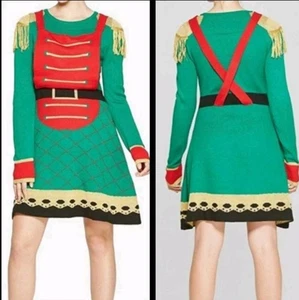 Vestido Soldado Juguete Navidad Feo Verde Born Famous (Juniors') XL NUEVO CON ETIQUETAS - Imagen 1 de 14