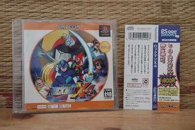 Rockman X4 Capcom collection ver w/spine Japan Playstation 1 PS1 VG+! - Image 1 of 3