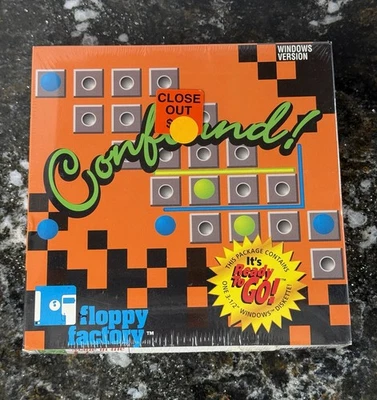 VINTAGE 1994 Confound! PC Game Windows 3.1 - 3.5 Disk Floppy FACTORY SEALED NEW! - Image 1 of 4