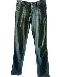 Levis Hombres 511 Lavado Mediano Plateado Remache Calce Ajustado JEANS Talla W33 L34 - Imagen 1 de 16