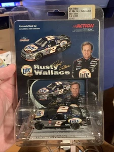 Rusty Wallace 2001 #2 Miller Lite Harley Davidson Ford Taurus Nascar Action - Picture 1 of 4