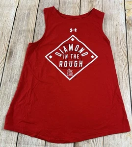 Women’s St Louis Cardinals Under Armour Tank Shirt Red Size Medium  - Picture 1 of 7
