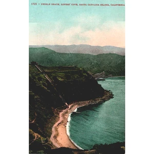 Postcard California Santa Catalina Pebble Beach Cove Shore Divided Back Era - Picture 1 of 3