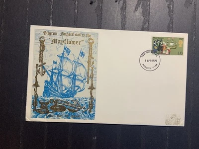 Great Britain 1970 cover 350th Anniversary Landing of the Mayflower Plymouth  1 - Image 1 of 2