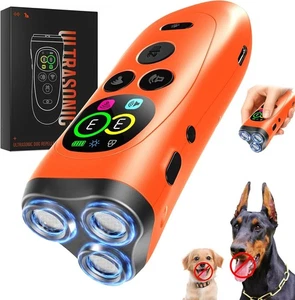 Ultrasonic Dog Trainer, Dog Bark Deterrent Device, Rechargeable - Picture 1 of 8