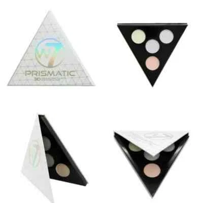 W7 Eyes & Face Prismatic Palette - Highlighter & Highlighting Shadow - Image 1 of 4