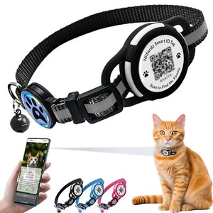 Airtag Cat Collar Breakaway,Reflective Kitten Collar with Waterproof Apple Ai - Picture 1 of 5