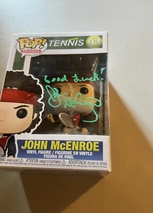 John McEnroe firmato tennis Funko Pop JSA COA - Foto 1 di 2