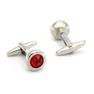 Red Dress Cufflinks Shirt For Men Cuff Button Making Button Wedding Formal Ebay - Picture 1 of 8