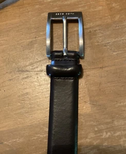 Hugo Boss Belt Brown Leather Belt SZ 34 -36 made in Romania EUC Stainless HW - Picture 1 of 5