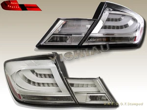 Fit for 2013 2014 2015 Honda Civic 4Door Sedan Chrome LED Tail Lights - Picture 1 of 2