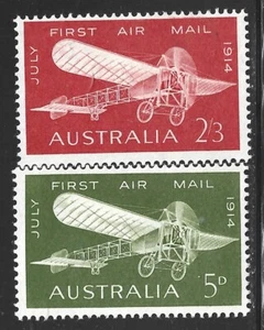 Australien, Scott #382-383, First Air Mail Flight, MH - Bild 1 von 1