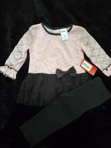 NWT Kidgets Cute Baby Shirt and Pants Set Size 12m - Picture 1 of 2