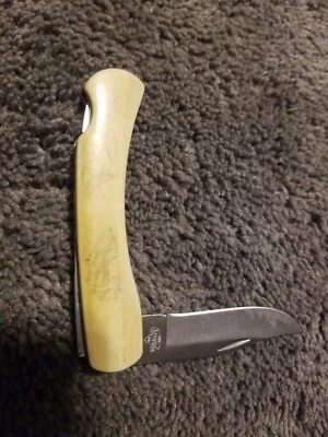 USED Keen Kutter SCRIMSHAW USA Folding Pocket Knife ONE Blade - Image 1 of 4