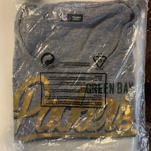 NFL Green Bay Packers Damen Trikot Kurzarm mit Kontrastärmeln, grau - Bild 1 von 1
