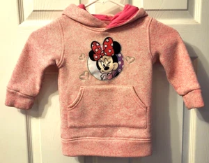 Disney Minnie Talla 2T Mouse Niña Pequeña Rosa Sudadera con Capucha RN #77272 - Imagen 1 de 11