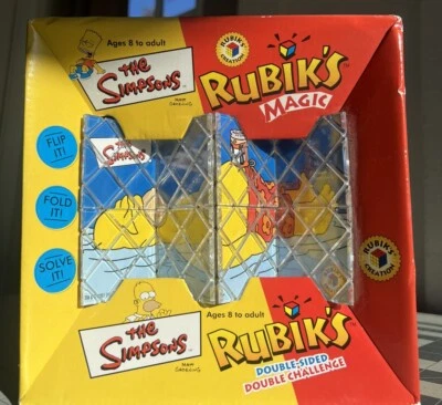 The Simpsons 2001 Rubik’s Magic Double-Sided Double Challenge Puzzle Lot #85 - Image 1 of 4