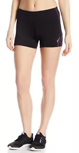 Asics Fit Sana Women’s Black Pink Shorts Yoga Running Gym Gear Bottom Size XL - Picture 1 of 5
