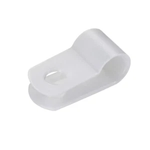 Abrazadera cable tipo R para gestión cable blanco 6,4mm Nylon 100pz - Imagen 1 de 3
