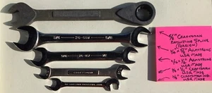 5 ASS'T CRAFTSMAN, CRAFTSMAN INDUSTRIAL, ARMSTRONG SAE WRENCHES (4 USA MADE) - Picture 1 of 2