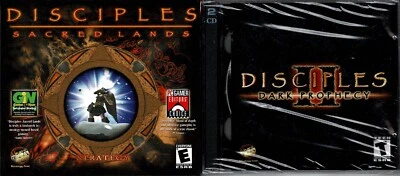 Disciples Sacred Lands & Disciples II Dark Prophecy Pc New XP Turn Base Strategy - Image 1 of 2