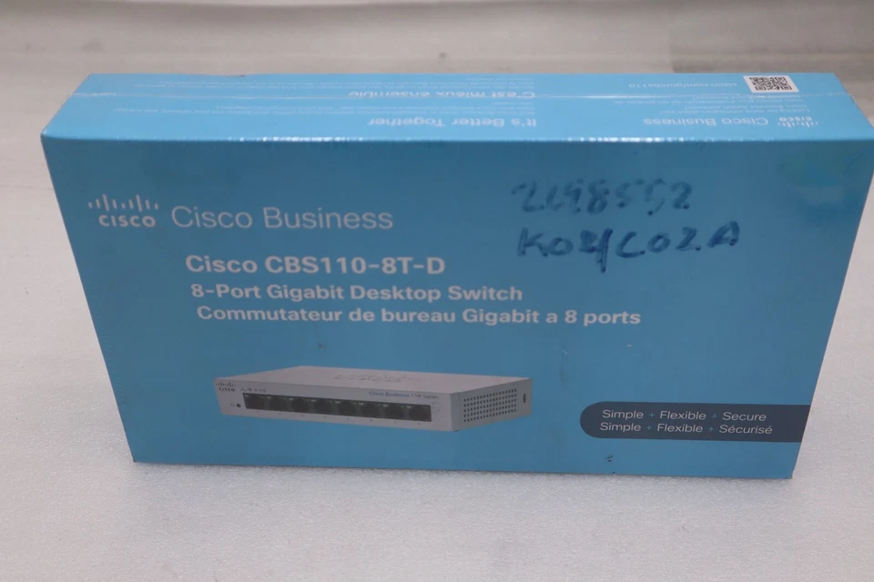 NEW Cisco 110 CBS110-8T-D Ethernet Switch 8 Ports - 2 Layer Supported STK H168A - Image 1 of 3