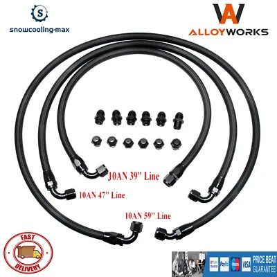 Heavy Duty Allison Transmission Cooler Lines Kit For 01-05 GM 6.6L LLY Duramax Foto 1 de 4