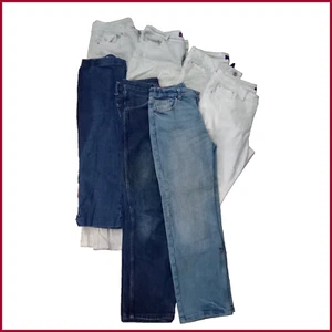 Jeans Lot of Heavy Cotton Denim For Fabric Cutters Sewing Quilting DIY Upcycle - Picture 1 of 9