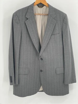 Blazer Abrigo Deportivo Paul Stuart Lana Hombre’s 42 Southwick Gris Rayas 2 Botones Foto 1 de 4