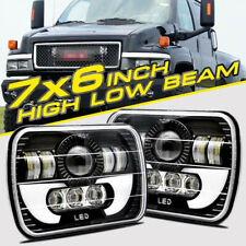Projector 7x6"  5x7" LED Headlights Hi/Lo DRL for Toyota Nissan Pickup Hardbody
