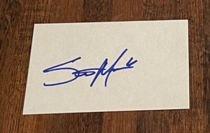 Mostly 2000s Debut Signed Index 3x5 Autograph (you pick from list) Tough on IC