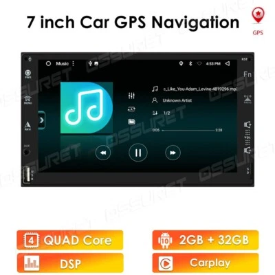 7" Android 10 GPS Autoradio NAVI BT USB Stereo CarPlay RDS WIFI BT AM FM Player - Bild 1 von 4