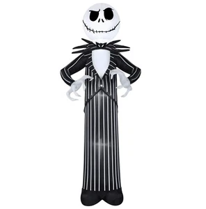 NIGHTMARE BEFORE CHRISTMAS 10ft Inflatable Skeleton Jack Skellington Halloween - Picture 1 of 7