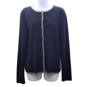 Casual Corner Annex Women's Cardigan sweater button up black Size XL - Picture 1 of 7