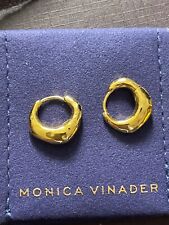 Monica Vinader Deia Earrings - 18ct Gold Vermeil RRP £85, with luxury gift box