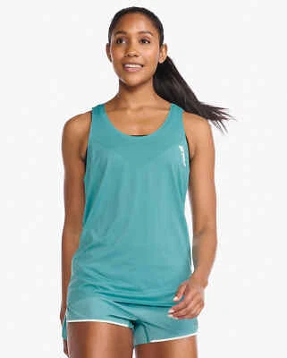 New 2XU Women's Light Speed Tech Singlet XL X-Large Porcelain Running Top - Изображение 1 из 4