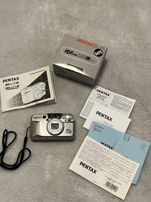 Cámara fotográfica Pentax IQZoom 130M Point Shoot 35 mm zoom 38-130 mm probada plateada Foto 1 de 4