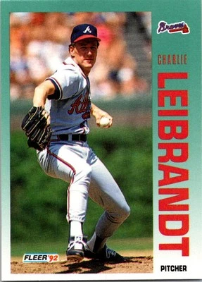 1992 Fleer #361b Charlie Leibrandt - Image 1 of 2