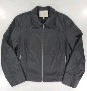 Lafayette 148 New York Collared Zip Pocket Jacket Women's Large Stretch Cotton  - Picture 1 of 10