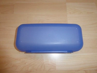 Tupperware Columbus Blau Weiß  Eierbehälter Vesperbox herausnehmbare Schalen  - Bild 1 von 3