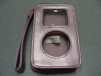 粉红色人造皮革保护壳适用于经典点击轮非视频 iPod! — 第 1/4 张图片