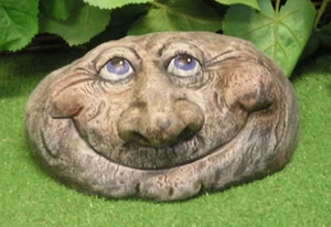 9501 Stone Man Grandpa Rock Face Latex Fiberglass Production Mold Concrete - Picture 1 of 4
