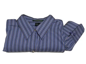 Lauren Ralph Lauren Herren Button Down Blau Langarm French Cuff Hemd Gr. L - Bild 1 von 7