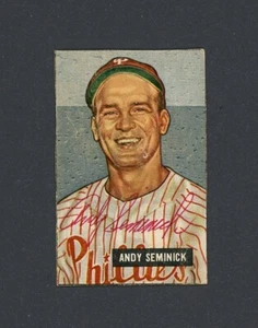 ANDY SEMINICK signed 1951 BOWMAN baseball card #51 PHILLIES - Picture 1 of 2