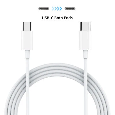 60W Type-C to USB-C FAST Charger Cable Cord For MacBook Pro Air iPad Pro Samsung - Image 1 of 4