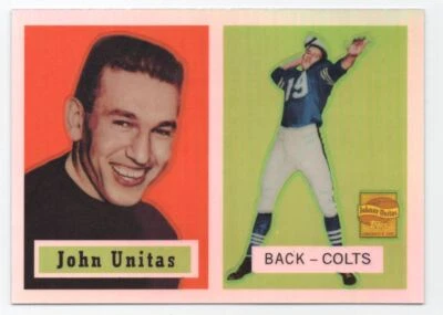 2000 TOPPS CHROME REPRINT REFRACTOR JOHN UNITAS #138 - Image 1 of 2