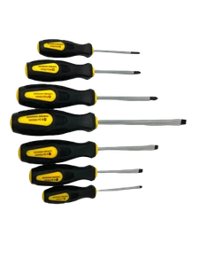 INKgrafiX® Set Cacciaviti Giallo 7 Pezzi -Acciaio Cromo-Vanadio- Qualità IT - Foto 1 di 5
